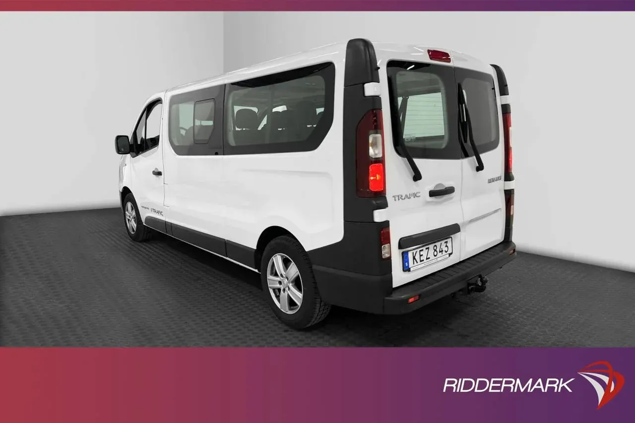 Renault Trafic Kombi Lång 125hk Värmare Dragkrok PDC 9Sits Image 2